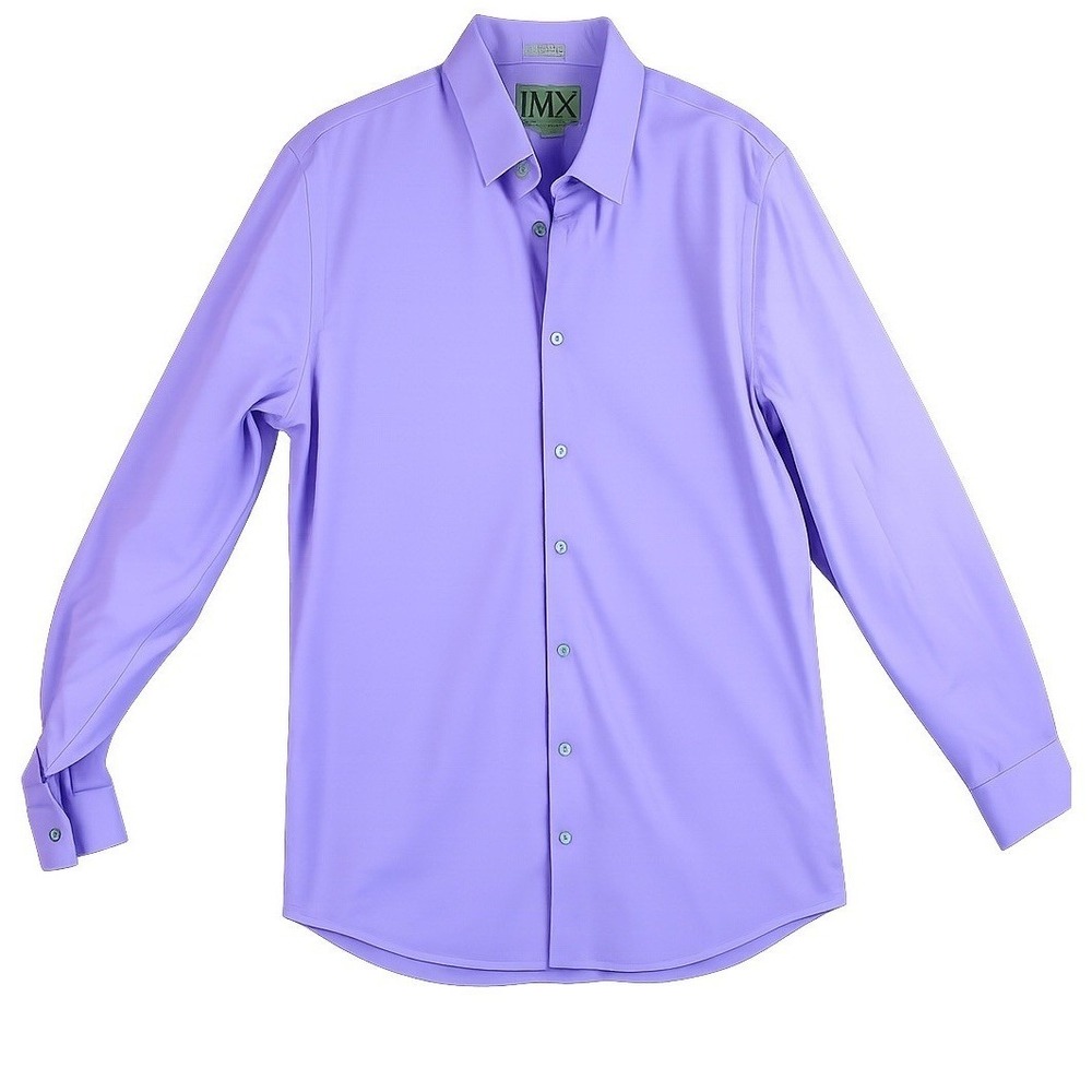 Express Men's Lavender Button-Up Dress Shirt